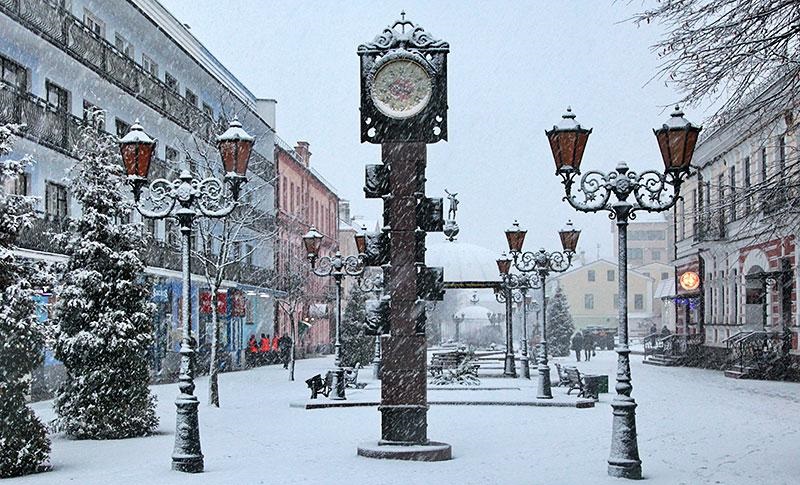 Белоруссия, Брест, зима зимний Брест