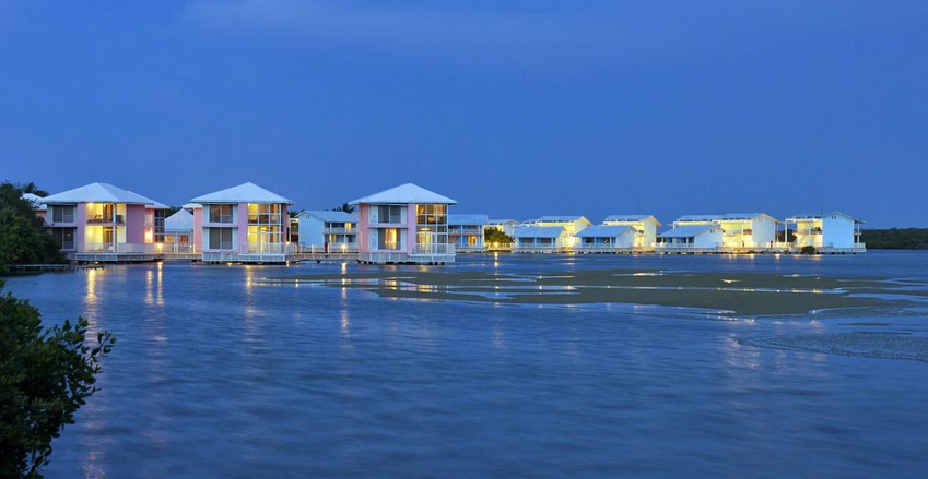 Melia Cayo Coco, бунгало над лагуной Куба, Melia Cayo Coco laguna rooms
