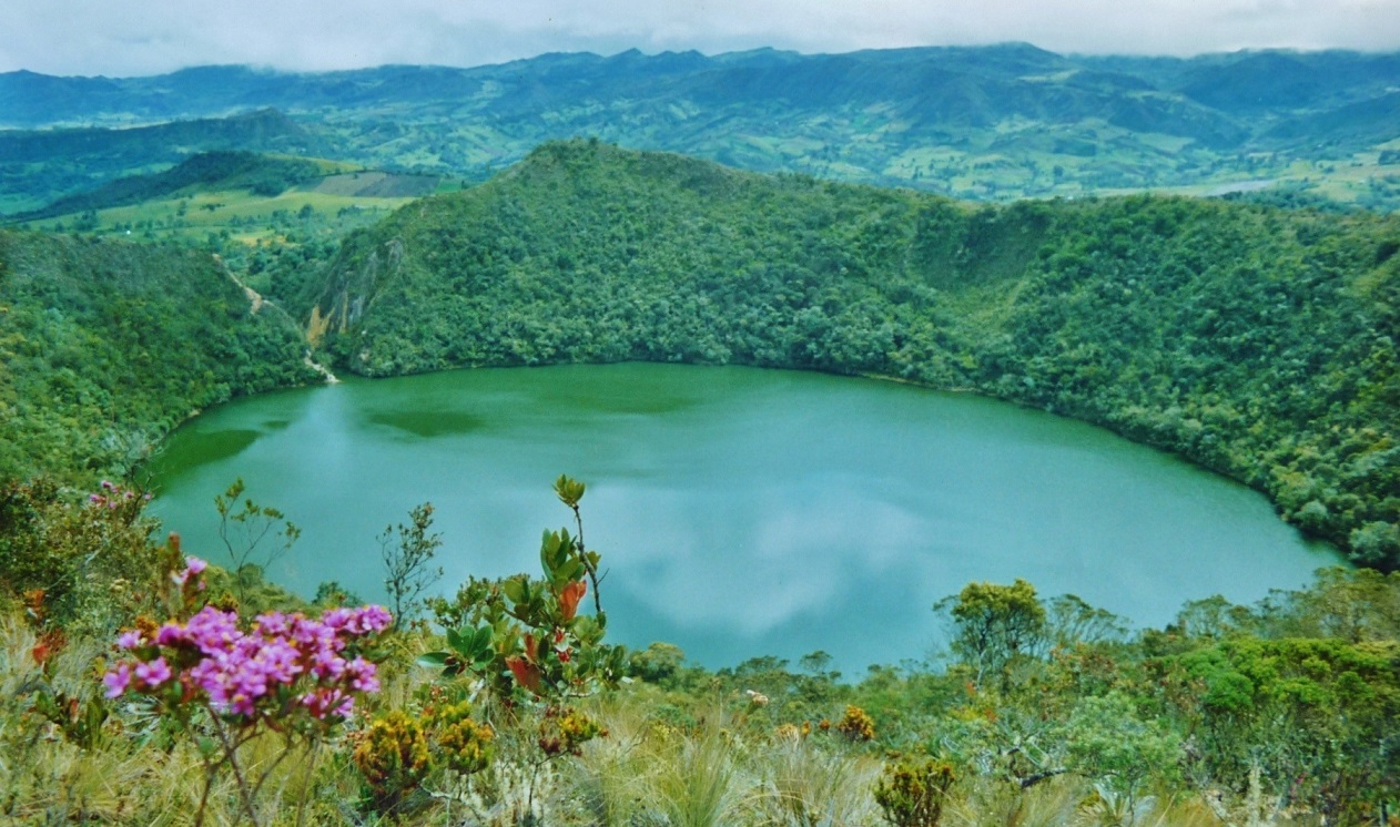 озеро Гуатавита, легенда Эльдорадо, Колумбия laguna guatavita